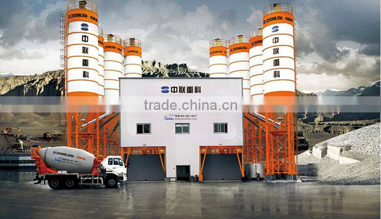 zoomlion 50m3/h stationary concrete batching plant