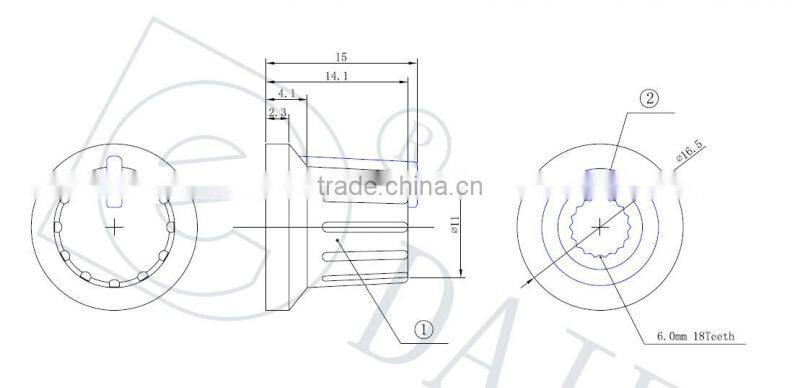 18T electric guitar rubber adhesive knobs