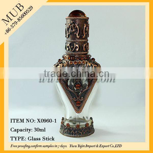 OEM Metal Perfume Bottle For Arabic gorgeous mini design oil bottle