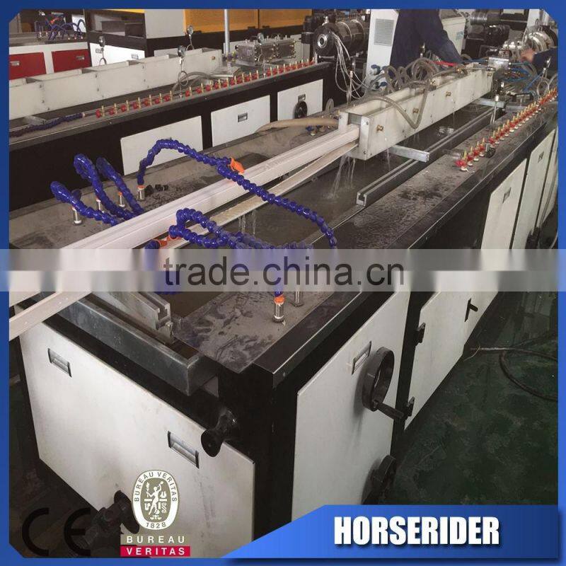pvc electric cable trunking extrusion line/pvc cable trunking making machine with price