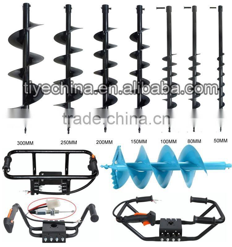 Gasoline Tools Supplier From China Earth Auger Machine With 150mm Drill Bits Price