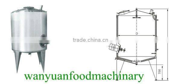 hot water heating jacketed tank with agitator double wall mixing tank