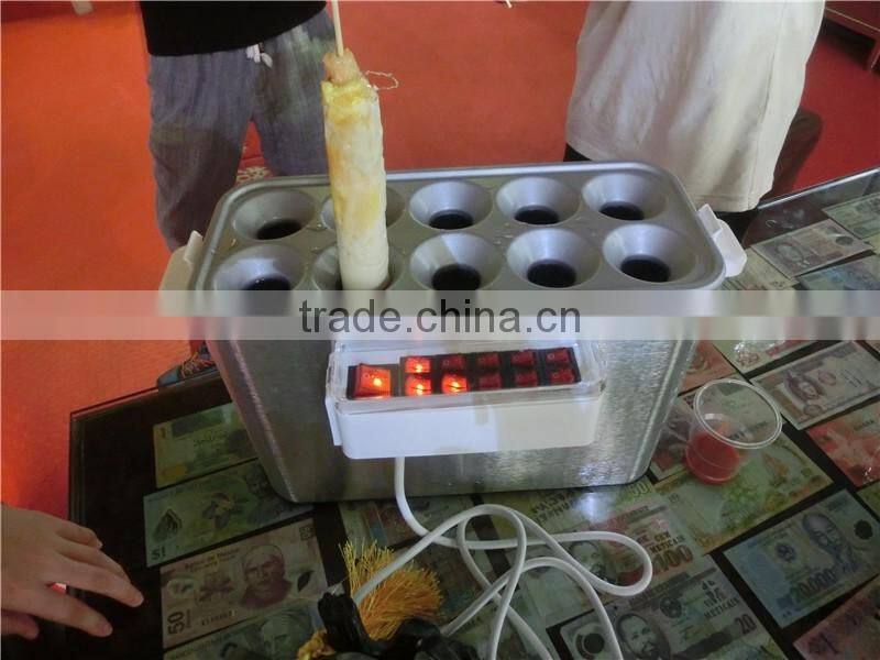 10 tubes Factory directly electric egg roll toaster machine, egg roll biscuit machine