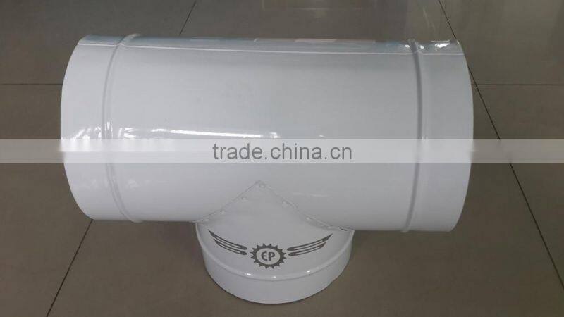 Hydroponics Growing HVAC System Flexible T type 3-Way Branches Round Connector for Spiral Hose Pipe Ducting Fittings