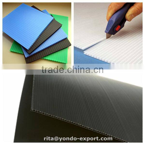 Grade A polypropylene corrugated plastic floor protection sheet