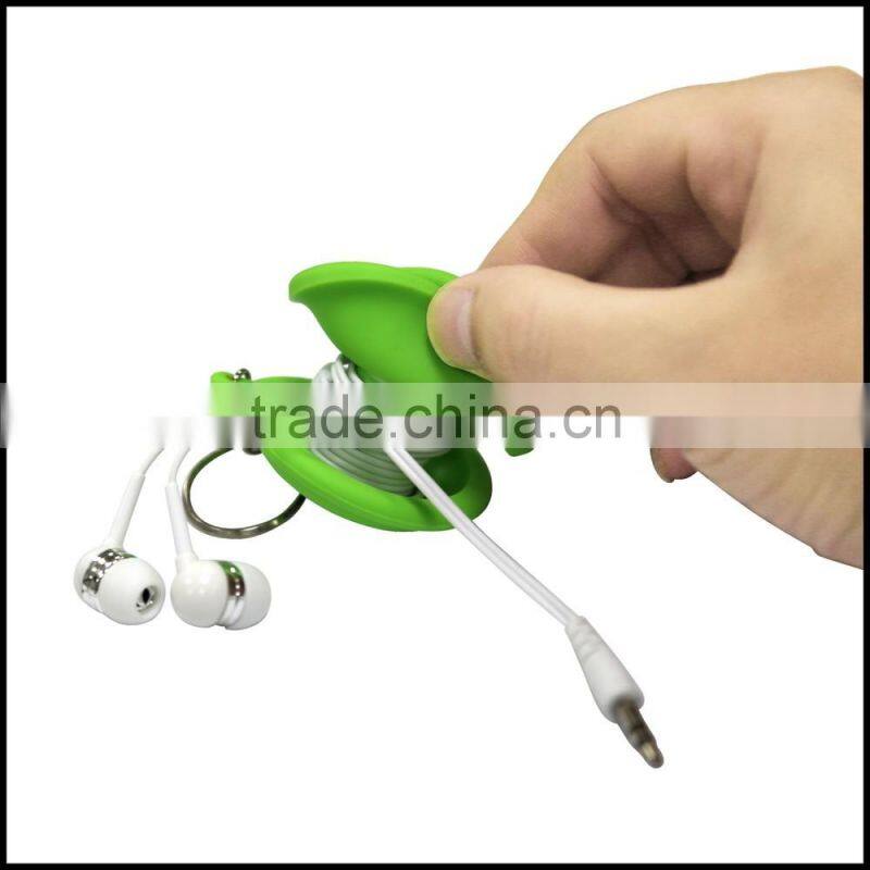 colorful and multifunctional silicone winder keychain