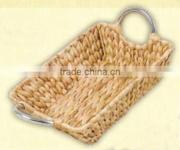 sea grass storage Baskets with Wood Handles