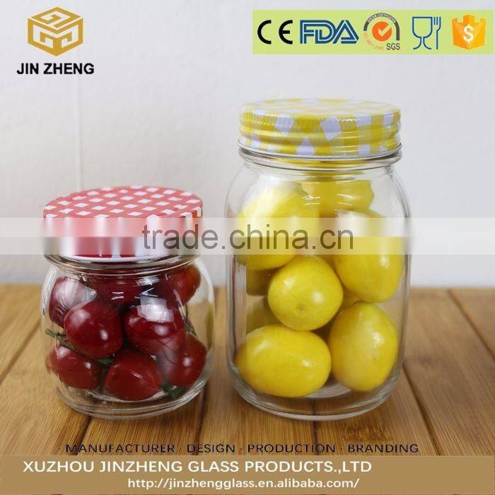clear and empty 200ml glass caviar cans with screw lid wholesale