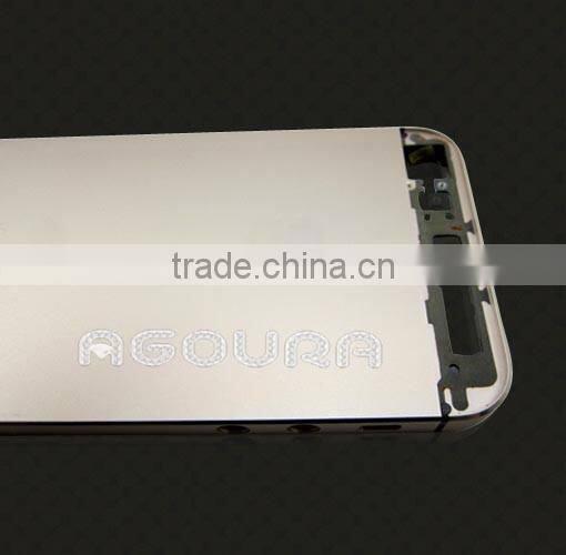 big sale alibaba luxury design24K 100% genuine gold housing for iphone 5,champagne color full housing