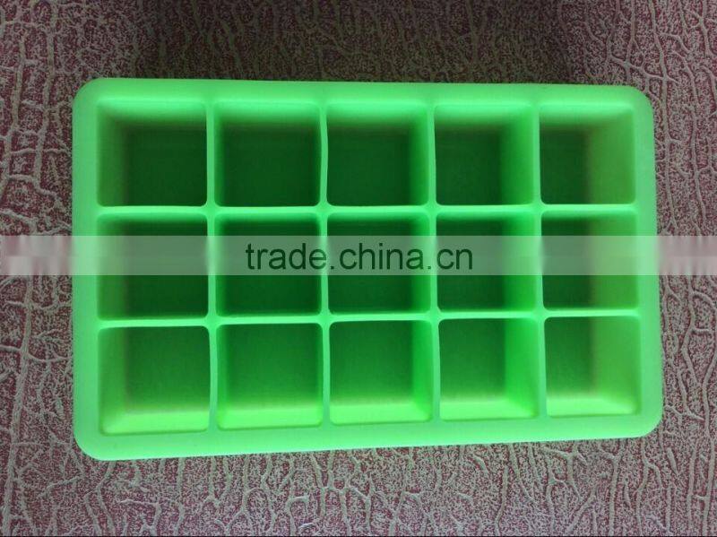 Wholesale Food Grade High Quality Silicone Square Ice Cube Container,Ice Cube Tray