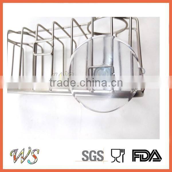 WS-SH01 Chrome-plated Steel Large Suction Kitchen Sink Cleaning Sponge
