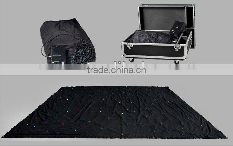 rgb stage lighting deco LED star black cloth