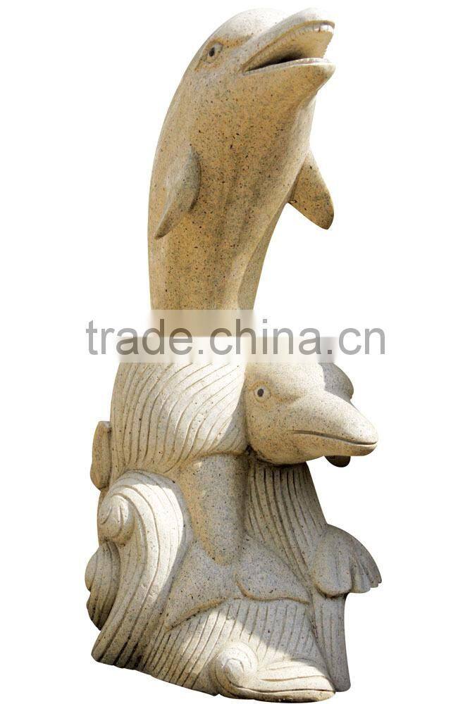 Garden Marble Dolphin Sculpture Fountains,Animal statue