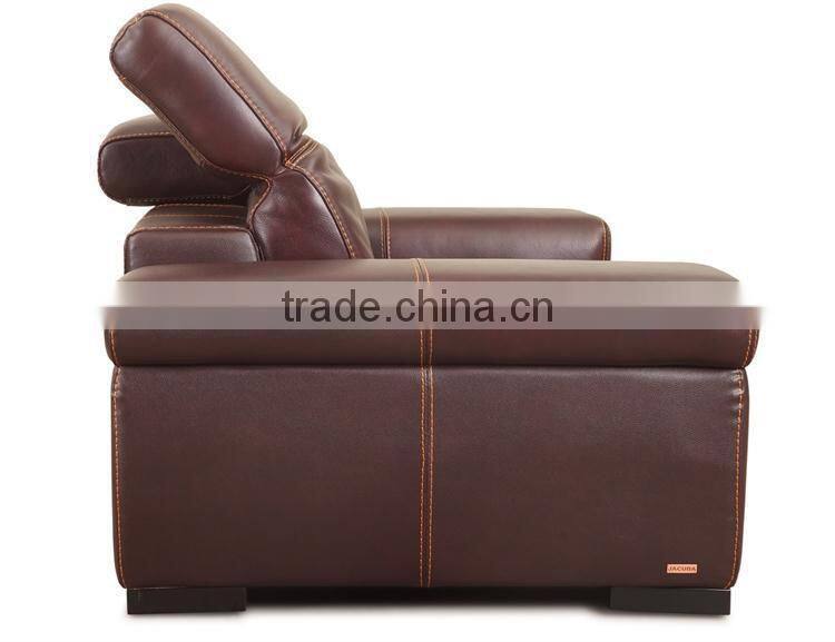 luxury furniture modern 100% top grain leather sofa set
