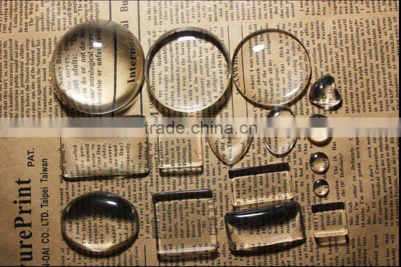 Best Selling Various Images Oval Flat Round Back Glass Gemstone Photo Jewelry Cabochons