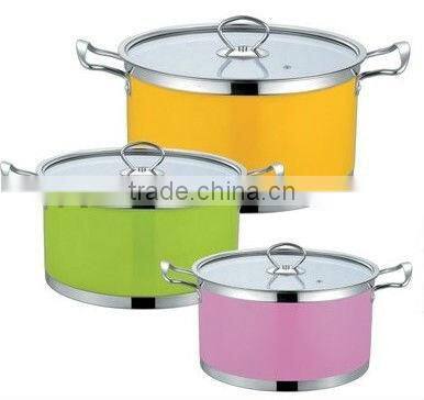 High Quality 100L Stainless Steel Stockpot with Visible Glass Lid