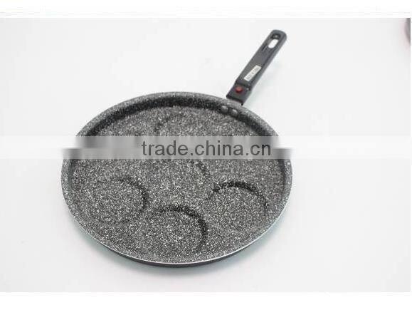 non stick marbel coating multi-use divided frying pan