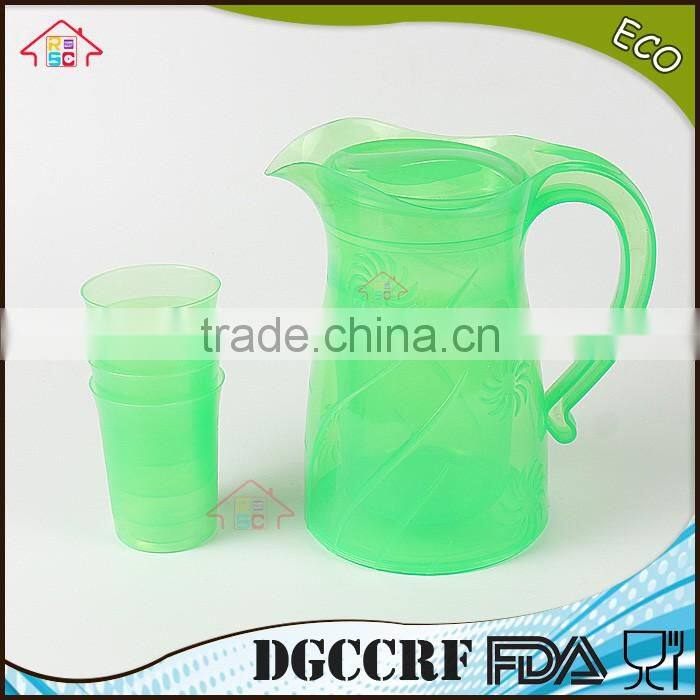 NBRSC set of 5 pcs Plastic PP Cold water kettle cheap water jug plastic water teapot jug