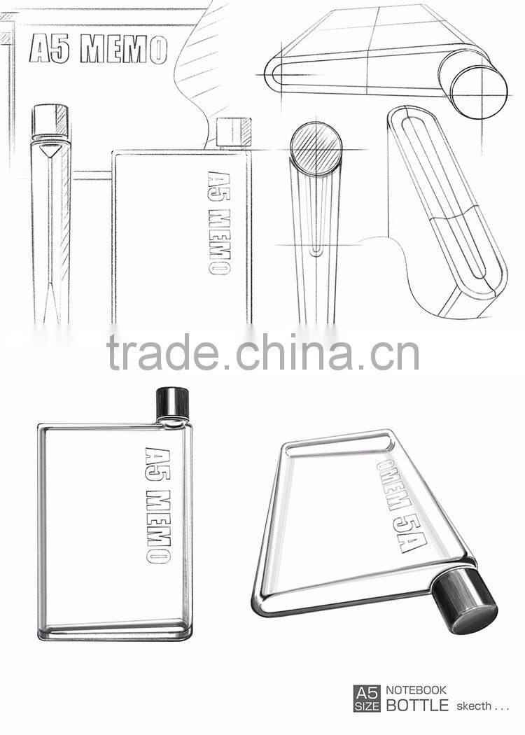 BPA free A6 bottle sport bottle shaker custom wholesale