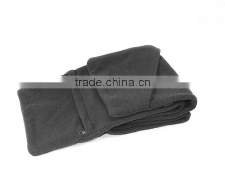 Wholesale newest good quality battery heated scarf with pocket