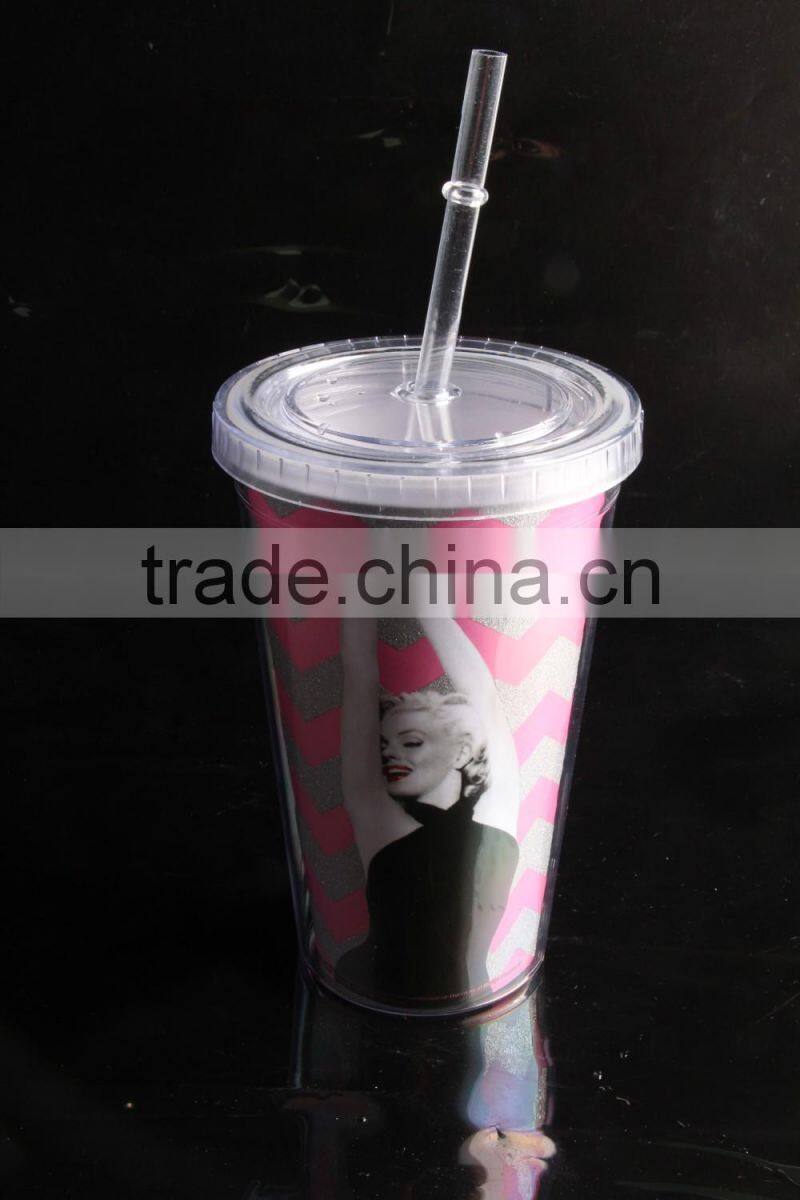 innovative corporate gifts 16oz glitter acrylic tumblers for sale