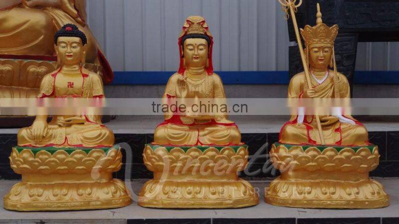 Eastern style outdoor fengshui crafts fiberglass buddha garden statue hot sale