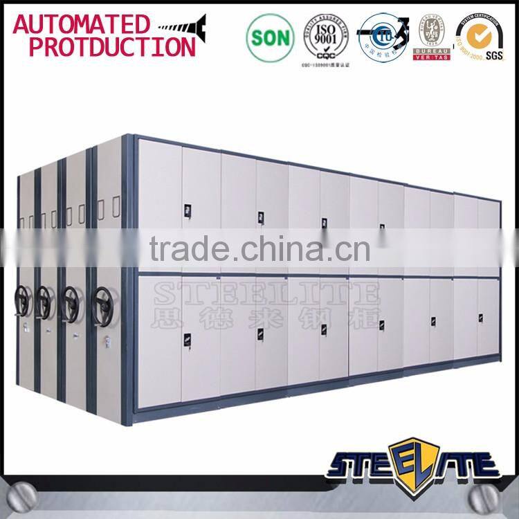 Elegant High Density Mechanical Mobile Shelving Library Furniture Storage System