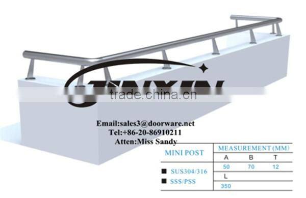 Stainless Steel Mini Solid Balustrade Safety Barriers Balustrade