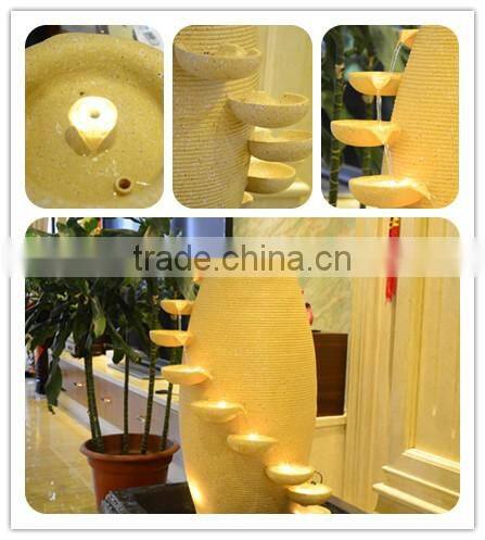 Decorative indoor or outdoor water fountain resin pot indoor water fountain