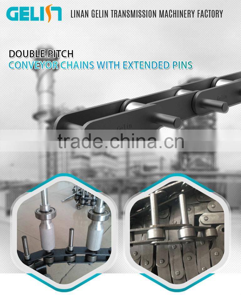 C2060 C2080 standard doube wide conveyor chains with extended pins