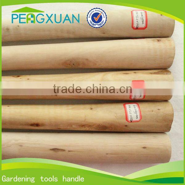 Garden used steel pickaxe with wooden handle