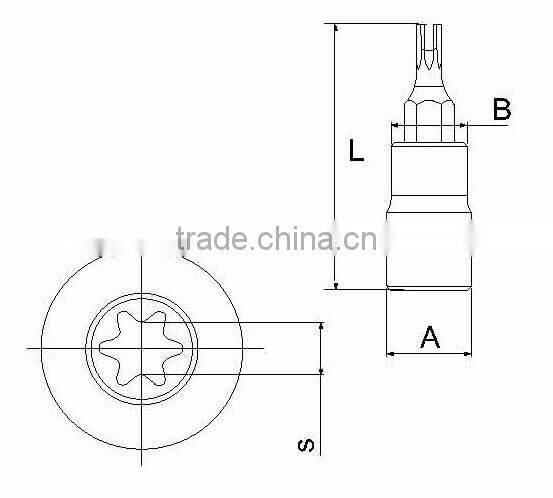 3/8DR Star Bit Socket Hand Socket