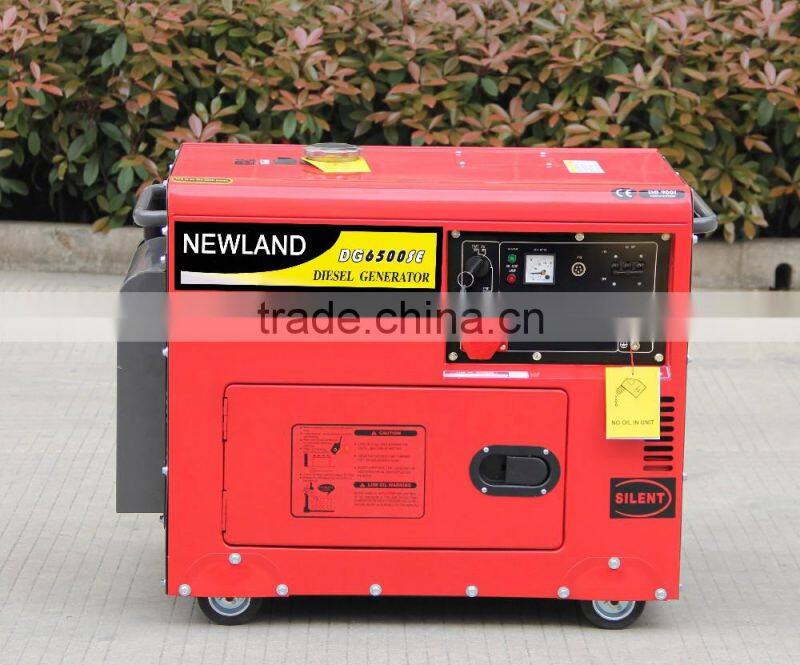 188FA/5.5kw air-cooled sound proof diesel generator with electric start system