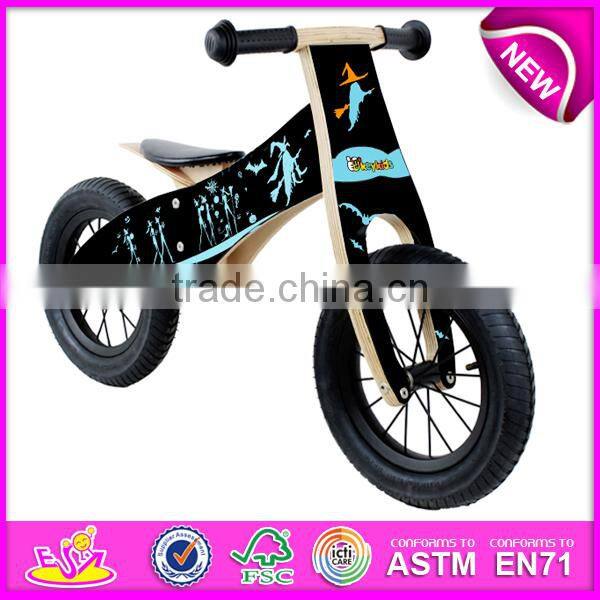 2015 hot sale kids wooden bicycle,popular wooden balance bicycle,new fashion kids bicycle WJ276391-F1