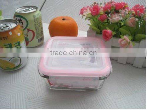 350ml square transparent preservation box