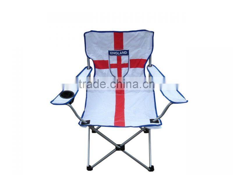 Folding Beach Chair With Flag Printing