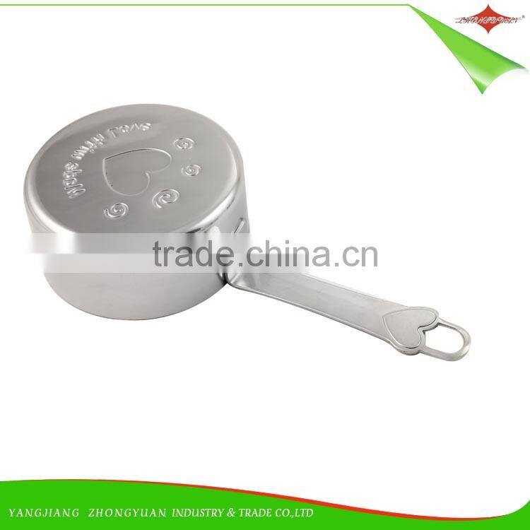 ZY-L1031 New fashion solid sturdy 4pcs kitchen stainless steel measuring cup set