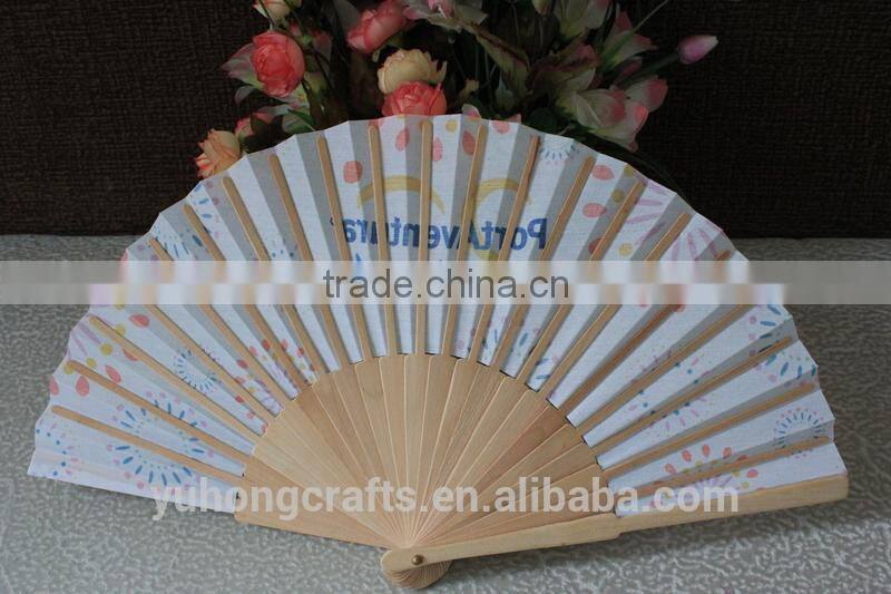 Promotional Spanish style wood foldable fan