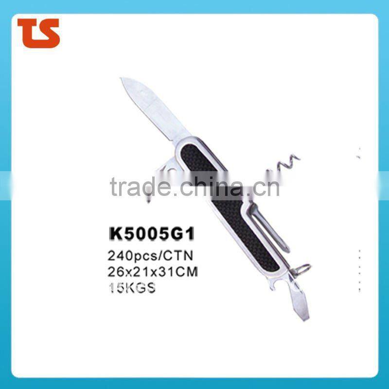 2014 New design multi function novelty pocket knife with LED light(K5005G2