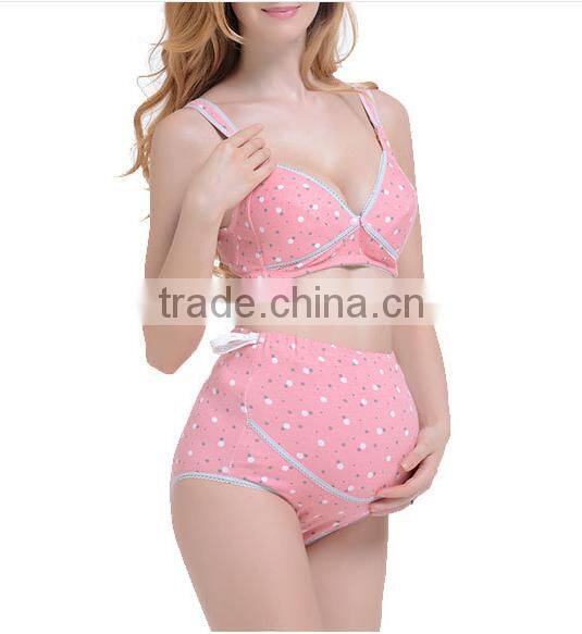 2016 shuoyang factory direct pregnant womenunderwear sexy bra and panty