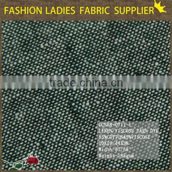 new fashion fabric, linen cotton fabric,linen fabric