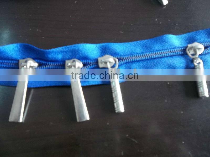 nylon long chain zipper stocklot for garments