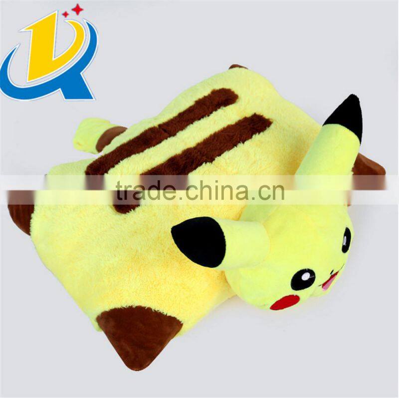 Top quality cheap soft Pokemon Go plush pikachu pillow