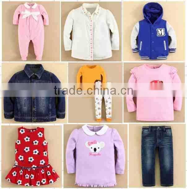 MOM AND BAB 2015 Baby Clothes Set 100% Cotton Embroidery Baby Romper Gift Set 4in1