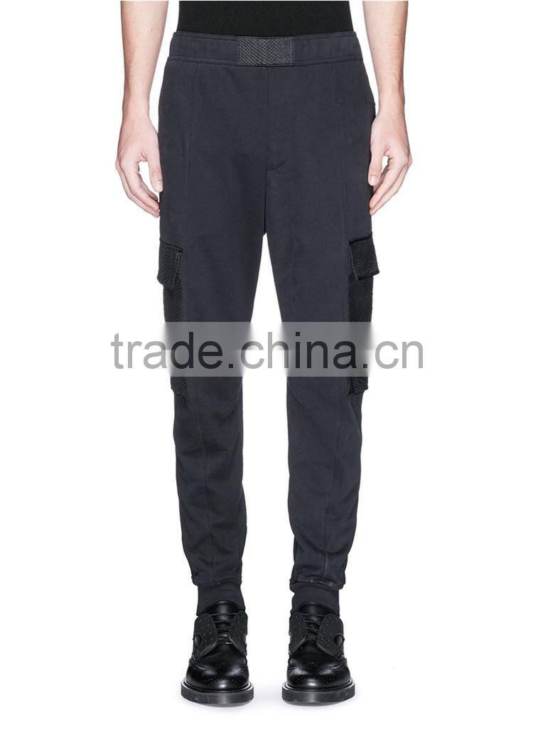 New design cotton casual pants with two pockets mens baggy trousers pants