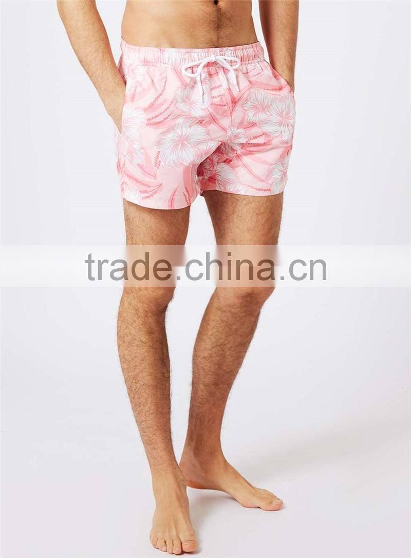 MGOO High Quality Custom Above Knee Custom Print Low MOQ Beachshorts Your Own Logos And Tags 100% Polyester Mens Shorts