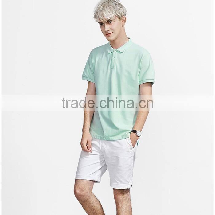 Men's classic plain comfort polo shirt