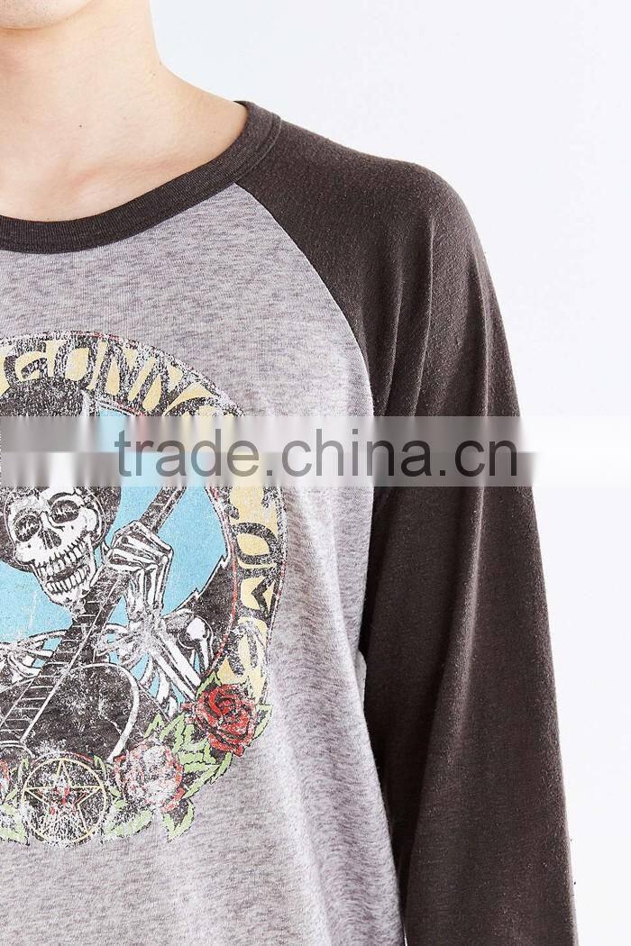 Mens 3/4 sleeve raglan t shirt from streetwear label