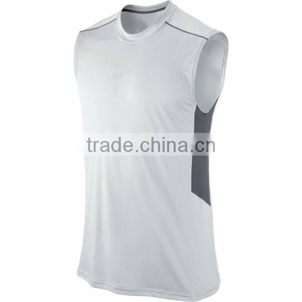 Fitness Customized Mens BaSEtball Sports Sleeveless t-shirt
