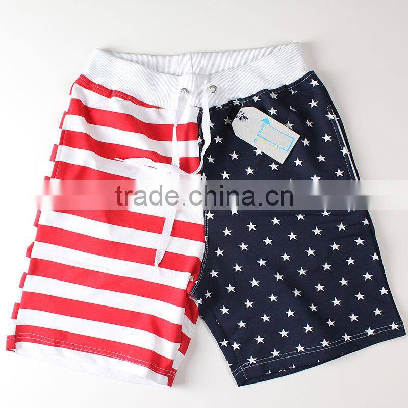 mens usa flag shorts, american style cotton shorts
